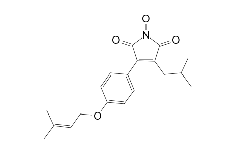 3-Isobutyl-4-[4-(3-methyl-2-butenyloxy)phenyl]-1H-pyrrol-1-ol-2,5-dione