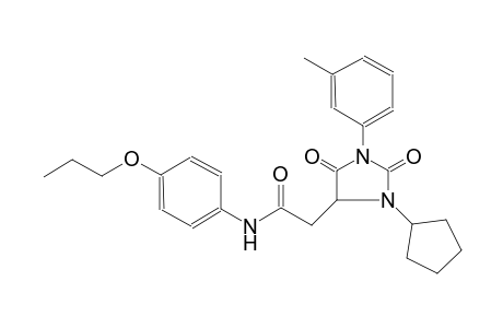 4-imidazolidineacetamide, 3-cyclopentyl-1-(3-methylphenyl)-2,5-dioxo-N-(4-propoxyphenyl)-