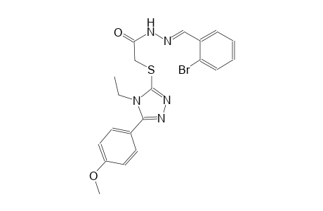 N'-[(E)-(2-bromophenyl)methylidene]-2-{[4-ethyl-5-(4-methoxyphenyl)-4H-1,2,4-triazol-3-yl]sulfanyl}acetohydrazide