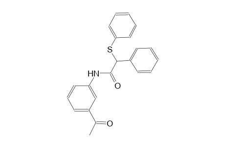 N-(3-acetylphenyl)-2-phenyl-2-(phenylsulfanyl)acetamide