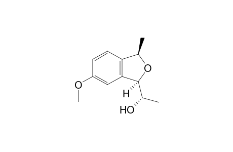 rel-(1R,1'S,3R)-1-(1'-Hydroxyethyl)-6-methoxy-3-methyl-1,3-dihydroisobenzofuran