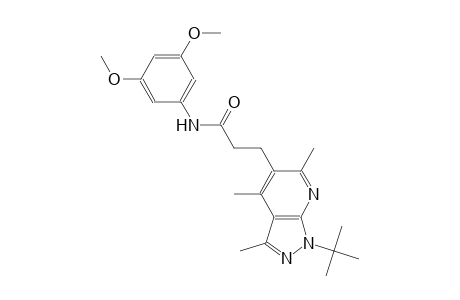 1H-pyrazolo[3,4-b]pyridine-5-propanamide, N-(3,5-dimethoxyphenyl)-1-(1,1-dimethylethyl)-3,4,6-trimethyl-