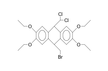 cis-10-Bromomethyl-9-dichloromethyl-2,3,6,7-tetraethoxy-9,10-dihydro-anthracene