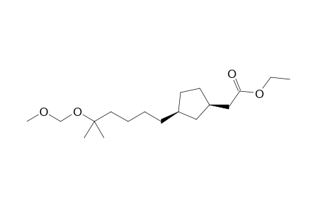 2-[(1R,3S)-3-[5-(methoxymethoxy)-5-methyl-hexyl]cyclopentyl]acetic acid ethyl ester