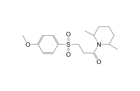 piperidine, 1-[3-[(4-methoxyphenyl)sulfonyl]-1-oxopropyl]-2,6-dimethyl-