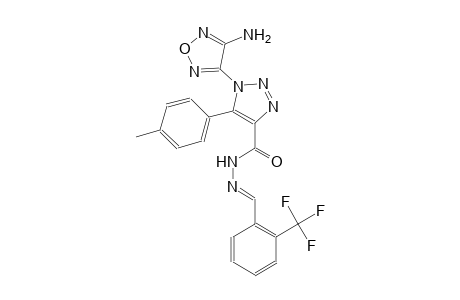 1-(4-amino-1,2,5-oxadiazol-3-yl)-5-(4-methylphenyl)-N'-{(E)-[2-(trifluoromethyl)phenyl]methylidene}-1H-1,2,3-triazole-4-carbohydrazide