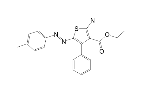 ETHYL-2-AMINO-4-PHENYL-5-(PARA-TOLYLAZO)-THIOPHENE-3-CARBOXYLATE
