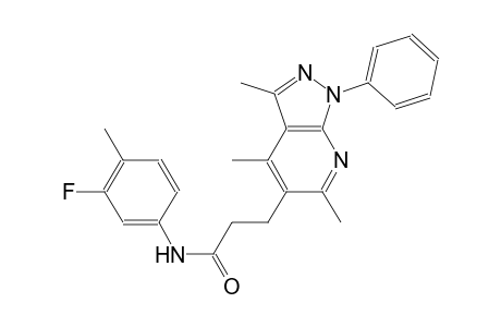 1H-pyrazolo[3,4-b]pyridine-5-propanamide, N-(3-fluoro-4-methylphenyl)-3,4,6-trimethyl-1-phenyl-