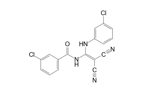 m-chloro-N-[1-(m-chloroanilino)-2,2-dicyanovinyl]benzamide