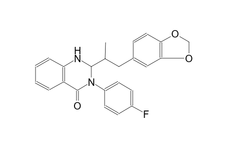 2-[2-(1,3-benzodioxol-5-yl)-1-methylethyl]-3-(4-fluorophenyl)-2,3-dihydro-4(1H)-quinazolinone