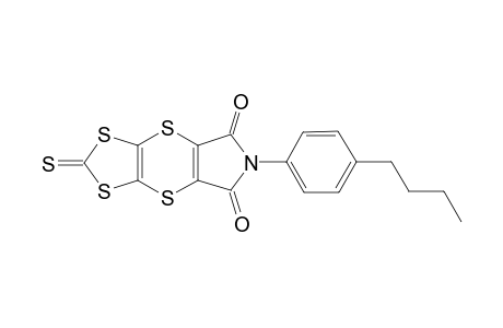 6-(p-Butylphenyl)-2-thioxo-6H-[1,3]dithiolo[4',5':5,6]dithino[2,3-c][1,4]pyrrole-5,7-dione