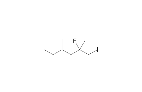 2-Fluoro-1-iodo-2,4-dimethylhexane
