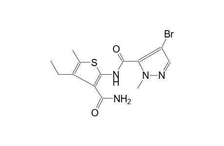 N-[3-(aminocarbonyl)-4-ethyl-5-methyl-2-thienyl]-4-bromo-1-methyl-1H-pyrazole-5-carboxamide