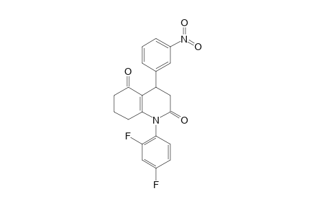 1-(2,4-difluorophenyl)-4-(3-nitrophenyl)-4,6,7,8-tetrahydro-3H-quinoline-2,5-dione