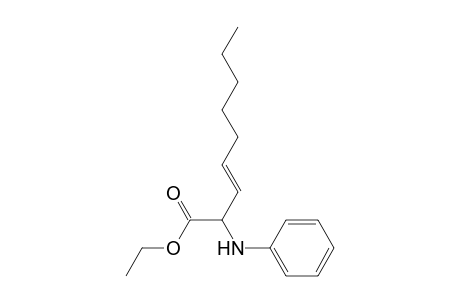 Ethyl (E)-2-(N-phenylamino)non-3-enoate