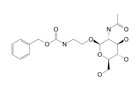 2-(BENZYLOXYCARBONYL)-AMINOETHYL-2-ACETAMIDO-2-DEOXY-BETA-D-GLUCOPYRANOSIDE