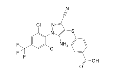 3-Cyano-5-amino-4-[(4-carboxyphenyl)thio]-1-[2,6-dichloro-4-(trifluoromethyl)phenyl]pyrazole