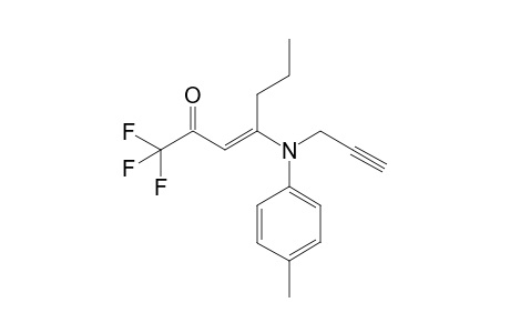 (E)-1,1,1-Trifluoro-4-(N-1-propyn-3-yl-4-tolyl-amino)-hept-3-en-2-one