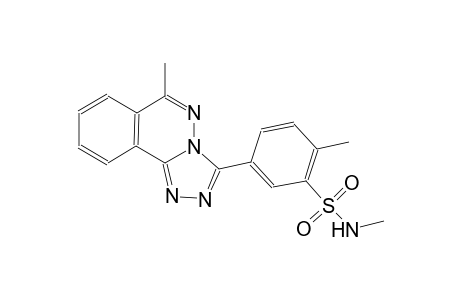 N,2-dimethyl-5-(6-methyl[1,2,4]triazolo[3,4-a]phthalazin-3-yl)benzenesulfonamide