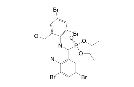 DIETHYL-(2-AMINO-3,5-DIBROMOPHENYL)-[2,4-DIBROMO-6-(HYDROXYMETHYL)-PHENYLAMINO]-METHYL-PHOSPHONATE