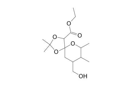1,3,6-Trioxaspiro[4.5]decane-4-carboxylic acid, 9-(hydroxymethyl)-2,2,7,8-tetramethyl-, ethyl ester
