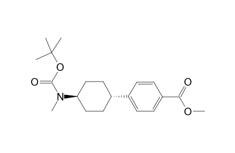 Methyl 4-(trans-4-(tert-butoxycarbonylmethylamino)cyclohexyl) benzoate