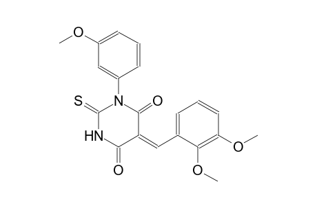 (5Z)-5-(2,3-dimethoxybenzylidene)-1-(3-methoxyphenyl)-2-thioxodihydro-4,6(1H,5H)-pyrimidinedione
