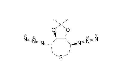 (+)-(3R,4R,5R,6R)-3,6-Diazido-4,5-O-isopropylidenethiepane