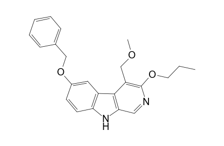 6-Benzyloxy-4-methoxymethyl-.beta.-carboline 3-n-propyl ether