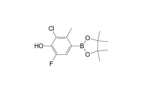 2-Chloro-6-fluoro-3-methyl-4-(4,4,5,5-tetramethyl-1,3,2-dioxaborolan-2-yl)phenol