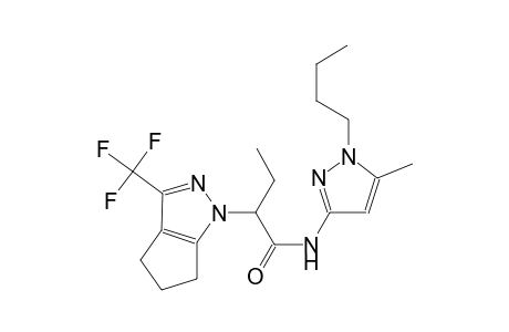 N-(1-butyl-5-methyl-1H-pyrazol-3-yl)-2-(3-(trifluoromethyl)-5,6-dihydrocyclopenta[c]pyrazol-1(4H)-yl)butanamide