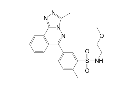 Benzenesulfonamide, N-(2-methoxyethyl)-2-methyl-5-(3-methyl[1,2,4]triazolo[3,4-a]phthalazin-6-yl)-