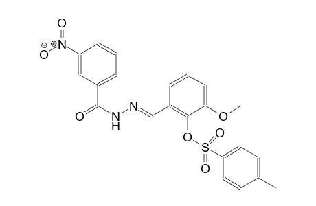 2-methoxy-6-{(E)-[(3-nitrobenzoyl)hydrazono]methyl}phenyl 4-methylbenzenesulfonate