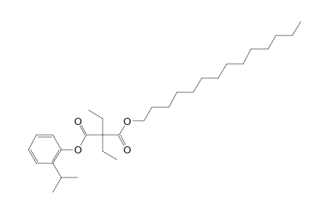 Diethylmalonic acid, 2-isopropylphenyl tetradecyl ester