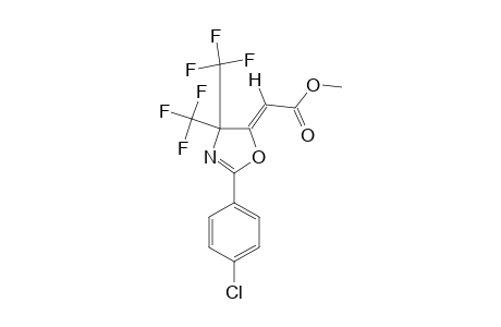 (Z)-[2-(4-CHLOROPHENYL)-4,4-BIS-(TRIFLUOROMETHYL)-2-OXAZOLIN-5-YLIDENE]-ACETIC-ACID-METHYLESTER