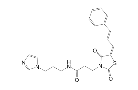 3-thiazolidinepropanamide, N-[3-(1H-imidazol-1-yl)propyl]-2,4-dioxo-5-[(2E)-3-phenyl-2-propenylidene]-, (5E)-