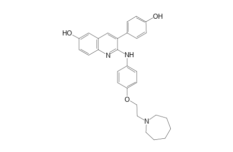 2-(4-(2-(1-Homopiperidine)ethoxy)aniline)-3-(4-hydroxyphenyl)quinoline-6-phenol