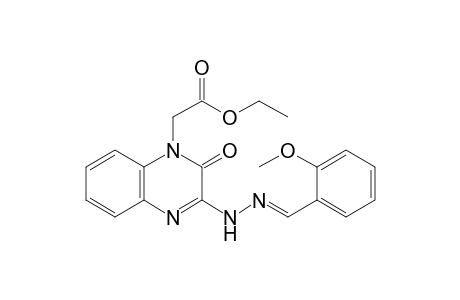 Ethyl 2-(3-(2-(2-methoxybenzylidene)hydrazinyl)-2-oxoquinoxalin-1(2H)-yl)acetate
