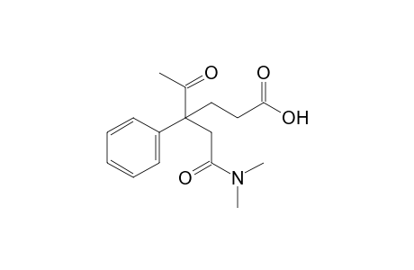 4-[(dimethylcarbamoyl)methyl]-5-oxo-4-phenylhexanoic acid