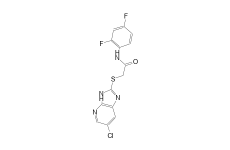 2-[(6-chloro-3H-imidazo[4,5-b]pyridin-2-yl)sulfanyl]-N-(2,4-difluorophenyl)acetamide