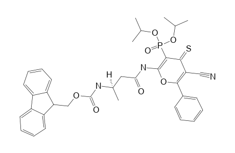 2-(FLUORENYL-9-METHOXYCARBONYL-BETA-L-ALANYL)-AMINO-5-CYANO-6-PHENYL-4-THIOXO-4H-PYRAN-3-YLPHOSPHONIC-ACID-DIISOPROPYLESTER