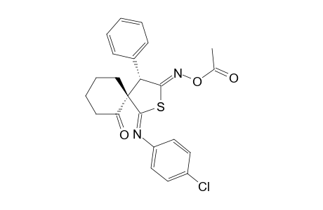 5'-ACETOXYIMINO-2'-(4-CHLOROPHENYLIMINO)-4'-PHENYL-1-OXO-2',3',4',5'-TETRAHYDROSPIRO-[CYCLOHEXANE-2,3'-THIOPHENE]