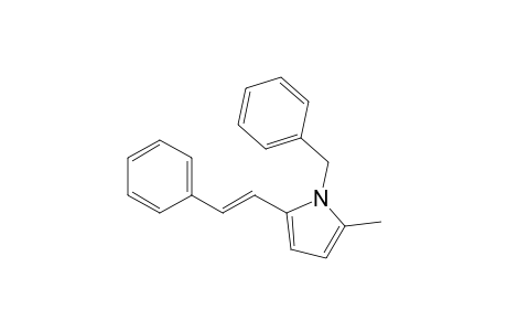 1-Benzyl-2-methyl-5-[(E)-2-phenylethenyl]pyrrole