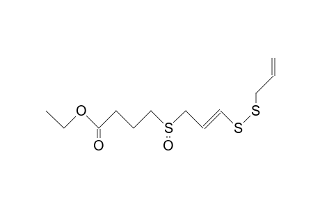 5-Oxo-5,9,10-trithia-trans-7,12-tridecadienoic acid, ethyl ester