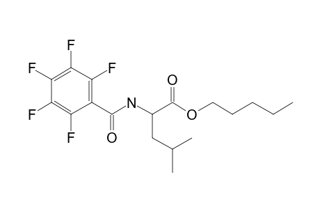 L-Leucine, N-pentafluorobenzoyl-, pentyl ester