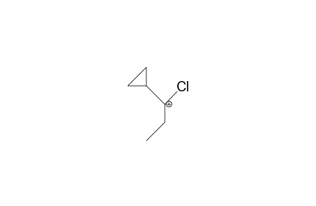 Ethyl.alpha.-cyclopropyl.alpha.-chloro-carbinyl cation