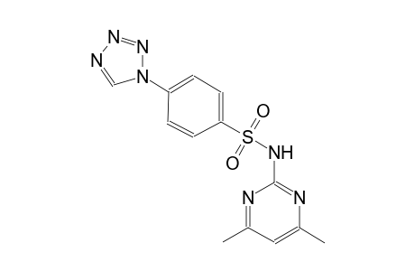 N-(4,6-dimethyl-2-pyrimidinyl)-4-(1H-tetraazol-1-yl)benzenesulfonamide