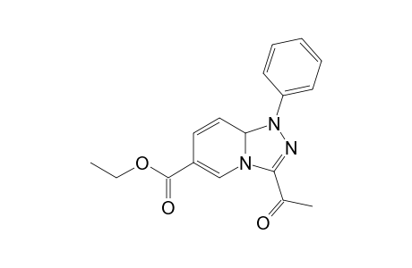 1-Phenyl-3-acetyl-6-(ethoxycarbonyl)-1,8a-dihydro[1,2,4]triazolo[4,3-a]pyridine