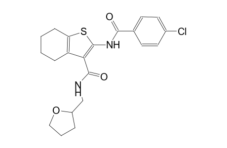 2-[(4-chlorobenzoyl)amino]-N-(tetrahydro-2-furanylmethyl)-4,5,6,7-tetrahydro-1-benzothiophene-3-carboxamide