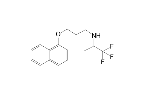 1-(1,1,1-trifluoro-2-propylamino-3-(1-naphthoxy)propane